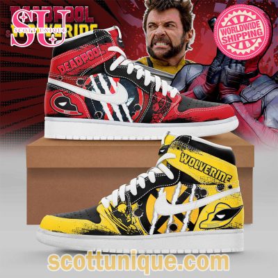 Deadpool and Wolverine Movie Limited Edition Air Jordan 1 Sneaker -Soulcals.com