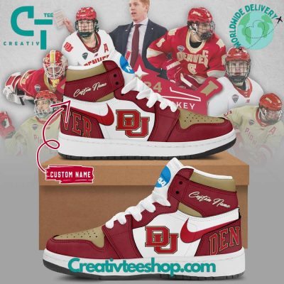 Denver Hockey Wins 2024 NCAA Championship Air Jordan 1 Sneaker - soulcals.com