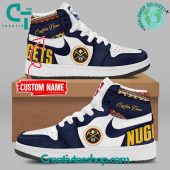 Denver Nuggets Native American Heritage Night Air Jordan 1 Sneaker - soulcals.com