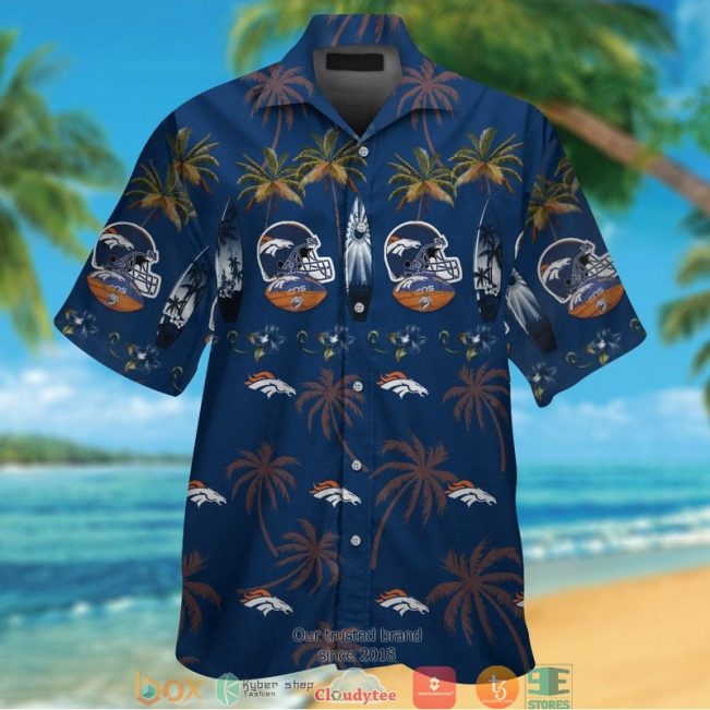 Denver Broncos Coconut Pattern Hawaiian Shirt, Short - Hot Sale 2025