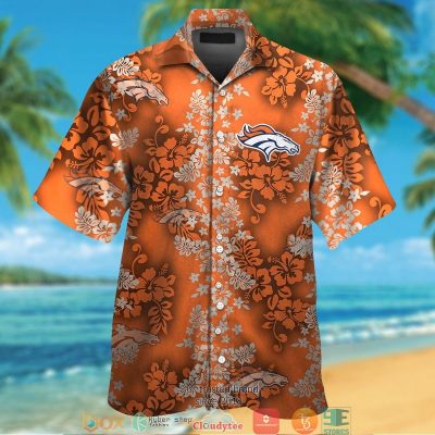 Denver Broncos Hibiscus Flower Pattern Hawaiian Shirt, Short - Hot Sale 2025