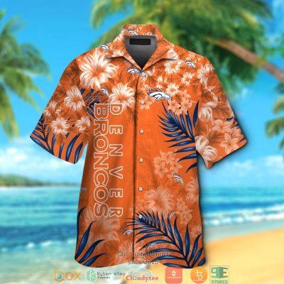 Denver Broncos Hibiscus Leaf Hawaiian Shirt, Short - Hot Sale 2025