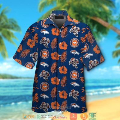 Denver Broncos Hibiscus Leaf Pattern Hawaiian Shirt, Short - Hot Sale 2025