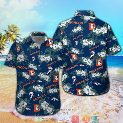Denver Broncos Hibiscus Pattern Hawaiian Shirt, Short - Hot Sale 2025