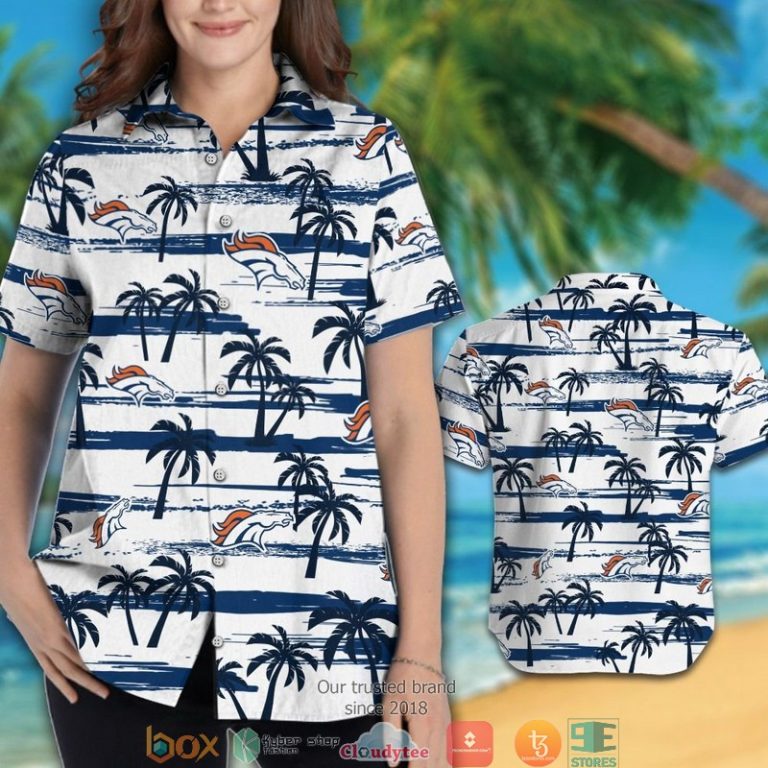Denver Broncos Navy Coconut White Hawaiian Shirt, Short - Hot Sale 2025 Denver Broncos Navy Coconut White Hawaiian Shirt, Short - Hot Sale 2025