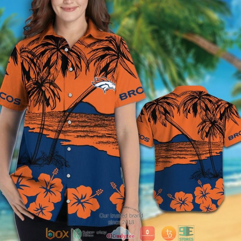 Denver Broncos Coconut Island Orange Hawaiian Shirt, Short - Hot Sale 2025 Denver Broncos Coconut Island Orange Hawaiian Shirt, Short - Hot Sale 2025