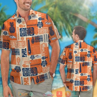 Denver Broncos Fish Pineapple Pattern Hawaiian Shirt, Short - Hot Sale 2025