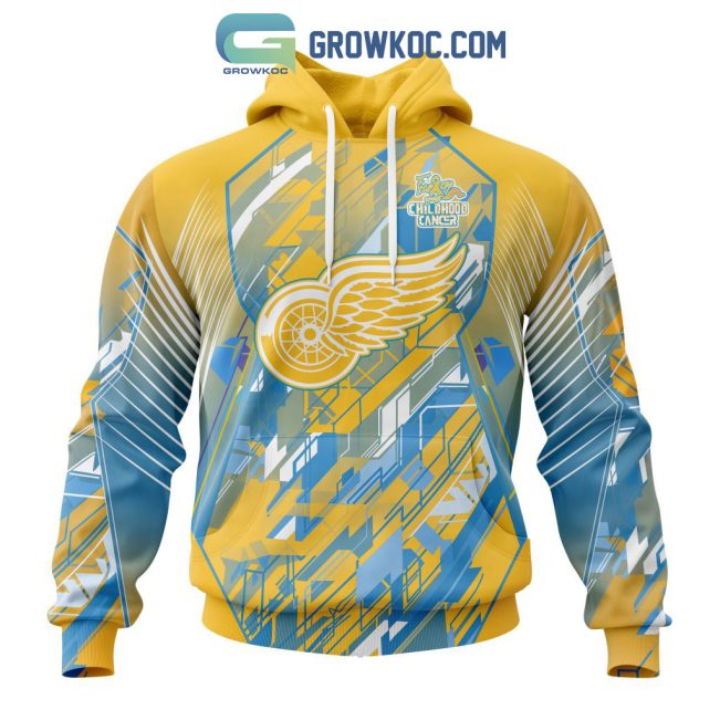 Detroit Red Wings NHL Fearless Against Childhood Cancers Hoodie T Shirt