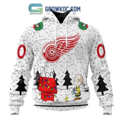 Detroit Red Wings NHL Mix Snoopy Peanuts Christmas Personalized Hoodie T Shirt