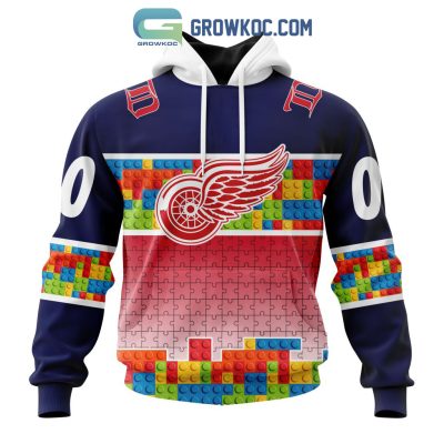 Detroit Red Wings NHL Special Autism Awareness Design Hoodie T Shirt Detroit Red Wings NHL Special Autism Awareness Design Hoodie T Shirt