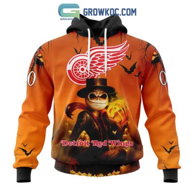Detroit Red Wings NHL Special Jack Skellington Halloween Concepts Hoodie T Shirt
