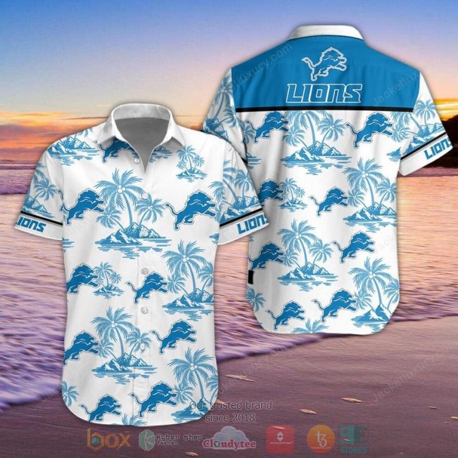 Detroit Lions Hawaiian Shirt, Shorts - Hot Sale 2025