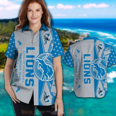 Detroit Lions King Of Football America?S Team Michigan Usa Hawaiian Shirt And Shorts - Hot Sale 2025