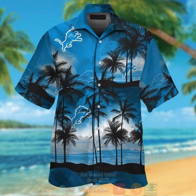 Detroit Lions Palm Tree Blue Hawaii Shirt, Shorts - Hot Sale 2025