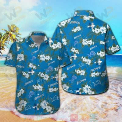 Detroit Lions Hawaiian Shirt And Shorts - Hot Sale 2025