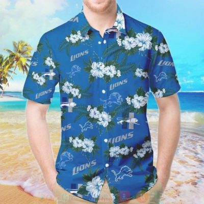 Detroit Lions Hawaiian Shirt And Shorts - Hot Sale 2025
