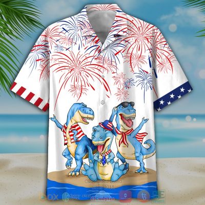 Dinosaur Independence Day Is Coming Hawaiian Shirt, Shorts - Hot Sale 2025