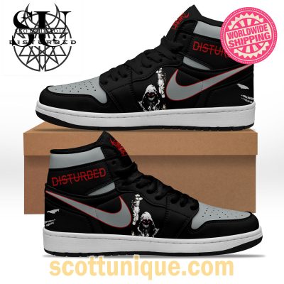 Disturbed Band Nike Air Jordan 1 High Top Sneaker -Soulcals.com