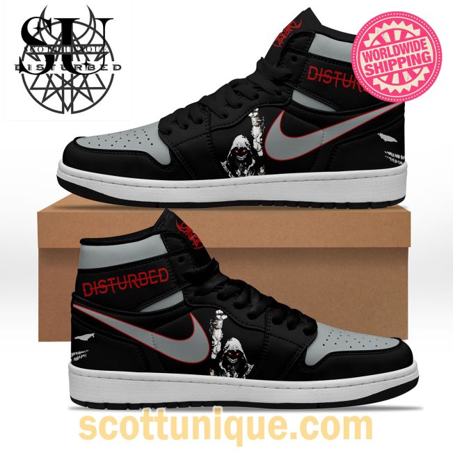 Disturbed Band Nike Air Jordan 1 High Top Sneaker -Soulcals.com