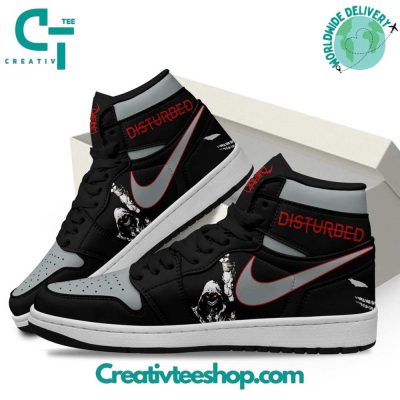 Disturbed Dark Air Jordan 1 Sneaker - soulcals.com