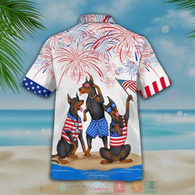 Dobermann Independence Day Is Coming Hawaiian Shirt, Shorts - Hot Sale 2025