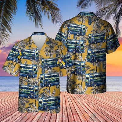 Double-Decker Megabus Hawaiian Shirt, Short - Hot Sale 2025