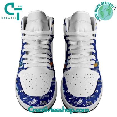 Duke Blue Devils NCAA Basketball Go Duke Air Jordan 1 Sneaker - soulcals.com
