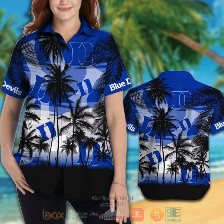 Duke Blue Devils Tropical Hawaiian Shirt And Shorts - Hot Sale 2025 Duke Blue Devils Tropical Hawaiian Shirt And Shorts - Hot Sale 2025