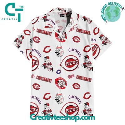 Cincinnati Reds Heritage Emblem Hawaiian Set - Teesmith