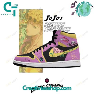 Giorno Giovanna JoJo's Bizarre Adventure Air Jordan 1 Sneaker - Creativteeshop
