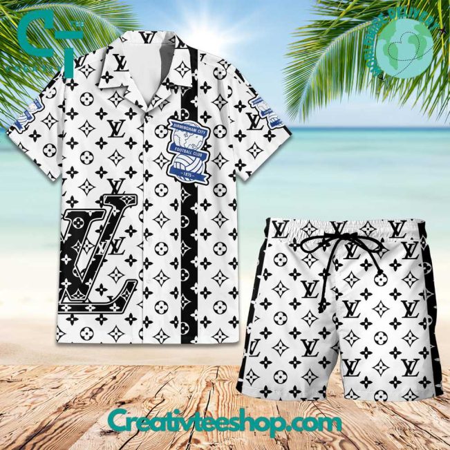 EPL Birmingham FC Louis Vuitton Paris Hawaiian Set - Teesmith