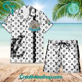 EPL Newcastle FC Louis Vuitton Paris Hawaiian Set