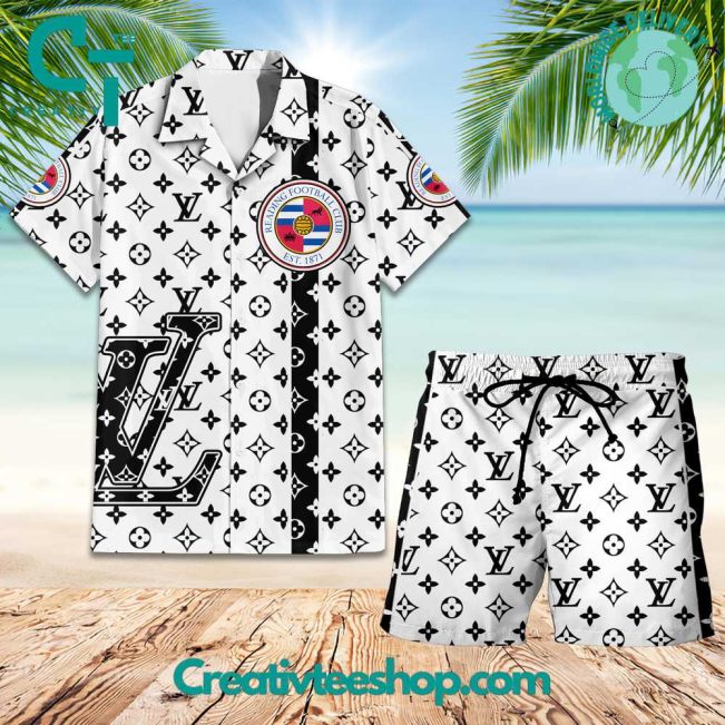 EPL Reading FC Louis Vuitton Paris Hawaiian Set - Teesmith