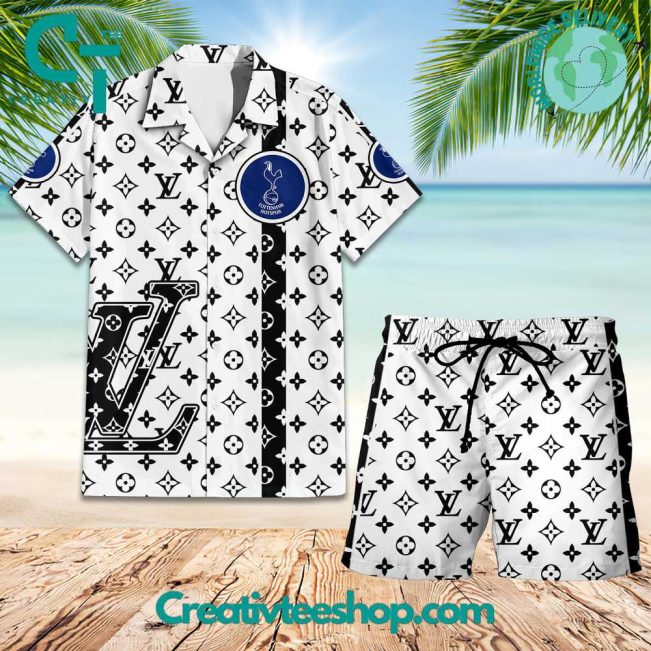 EPL Tottenham FC Louis Vuitton Paris Hawaiian Set - Teesmith