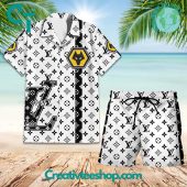 EPL Wolves FC Louis Vuitton Paris Hawaiian Set