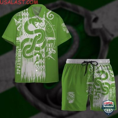 Harry Potter Slytherin House Hawaiian Shirts Beach Shorts - Hot Sale 2025
