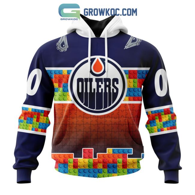 Edmonton Oilers NHL Special Autism Awareness Design Hoodie T Shirt