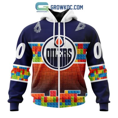 Edmonton Oilers NHL Special Autism Awareness Design Hoodie T Shirt