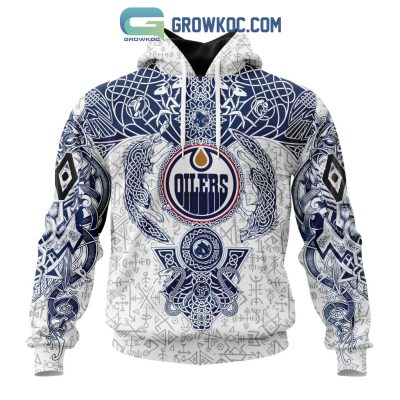 Edmonton Oilers NHL Special Norse Viking Symbols Hoodie T Shirt
