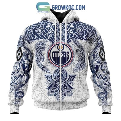 Edmonton Oilers NHL Special Norse Viking Symbols Hoodie T Shirt