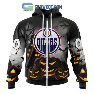Edmonton Oilers NHL Special Pumpkin Halloween Night Hoodie T Shirt