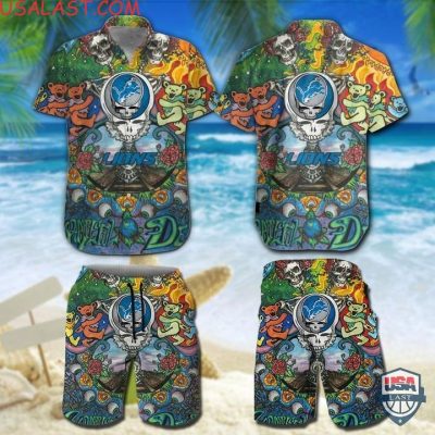 Nfl Detroit Lions Grateful Dead Bears Hawaiian Shirt And Shorts - Hot Sale 2025