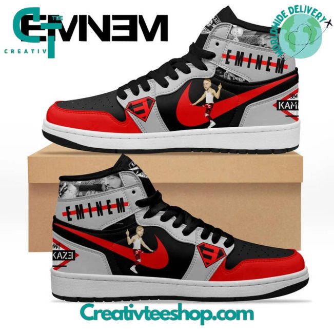 Eminem Kamikaze Music Album Air Jordan 1 Sneaker - soulcals.com
