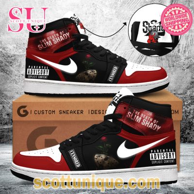 Eminem Slim Shady Censored Premium Air Jordan 1 Shoes -Soulcals.com
