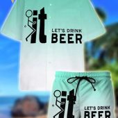 F It Let?S Drink Beer All Over Print Hawaiian Shirts And Beach Shorts - Hot Sale 2025