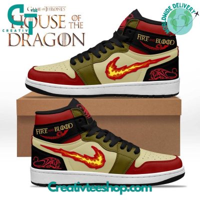 Game Of Thrones House of The Dragon Fire And Blood Air Jordan 1 Sneaker - soulcals.com