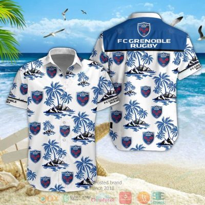 Fc Grenoble Rugby Hawaiian Shirt, Short - Hot Sale 2025