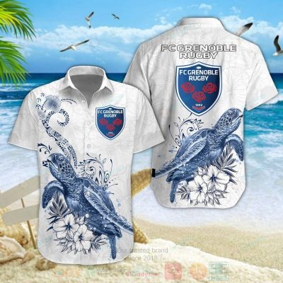 Fc Grenoble Rugby Turtle Hawaiian Shirt, Short - Hot Sale 2025