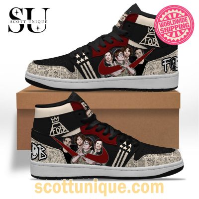 FOB Fall Out Boy Air Jordan 1 High Top Sneaker -Soulcals.com