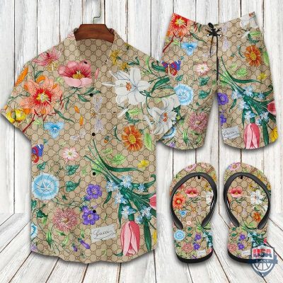 Gucci Set Hawaiian Shirt Beach Short 10 - Hot Sale 2025